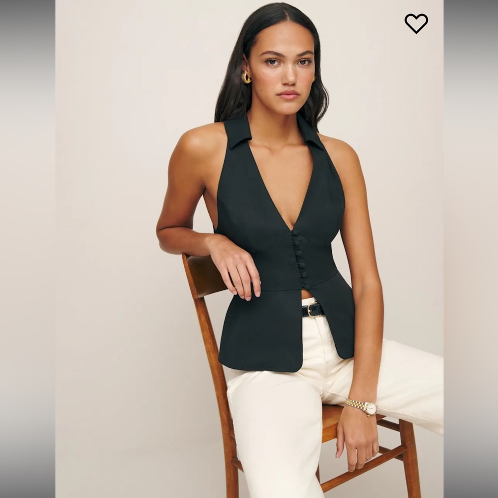 Reformation Rylan Top Black - Size 4